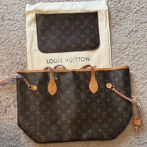Louis Vuitton Brown Monogram Tote Bag and Clutch Bundle